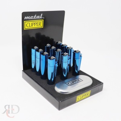CLIPPER LIGHTER ICY BLUE METAL RCL60 12CT/PACK